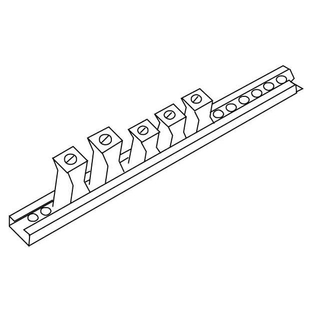Kleinhuis 754 Reihenschelle für Kabel-Ø 5-25 mm Kunststoff PS RAL 7035 Lichtgrau