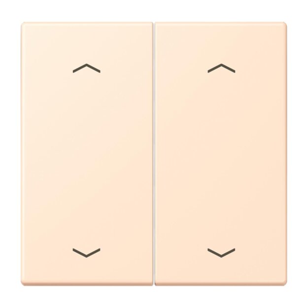 Jung LC102P238 Wippe mit Pfeilsymbolen für KNX Taster 2-fach (Duroplast lackiert) Terre Sienne Pâle Les Couleurs® Le Corbusier