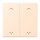 Jung LC102P238 Wippe mit Pfeilsymbolen für KNX Taster 2-fach (Duroplast lackiert) Terre Sienne Pâle Les Couleurs® Le Corbusier