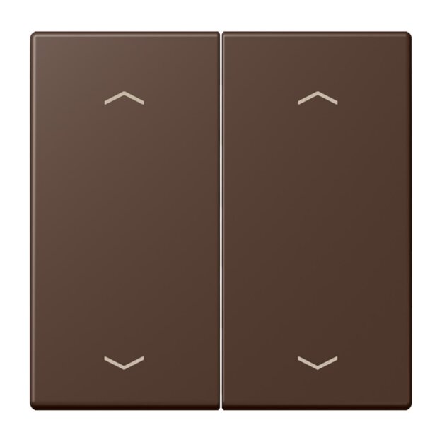 Jung LC102P239 Wippe mit Pfeilsymbolen für KNX Taster 2-fach (Duroplast lackiert) Terre DOmbre Brûlée 31 Les Couleurs® Le Corbusier