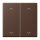 Jung LC102P239 Wippe mit Pfeilsymbolen für KNX Taster 2-fach (Duroplast lackiert) Terre DOmbre Brûlée 31 Les Couleurs® Le Corbusier