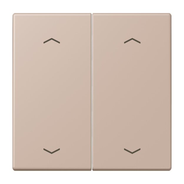 Jung LC102P240 Wippe mit Pfeilsymbolen für KNX Taster 2-fach (Duroplast lackiert) Ombre Brûlée Claire Les Couleurs® Le Corbusier