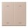 Jung LC102P240 Wippe mit Pfeilsymbolen für KNX Taster 2-fach (Duroplast lackiert) Ombre Brûlée Claire Les Couleurs® Le Corbusier