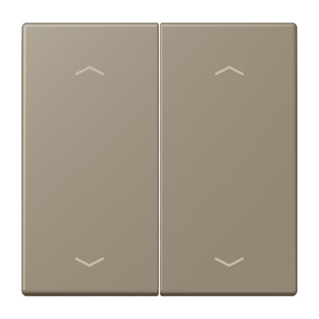Jung LC102P242 Wippe mit Pfeilsymbolen für KNX Taster 2-fach (Duroplast lackiert) Ombre Naturelle Moyenne Les Couleurs® Le Corbusier