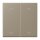Jung LC102P242 Wippe mit Pfeilsymbolen für KNX Taster 2-fach (Duroplast lackiert) Ombre Naturelle Moyenne Les Couleurs® Le Corbusier