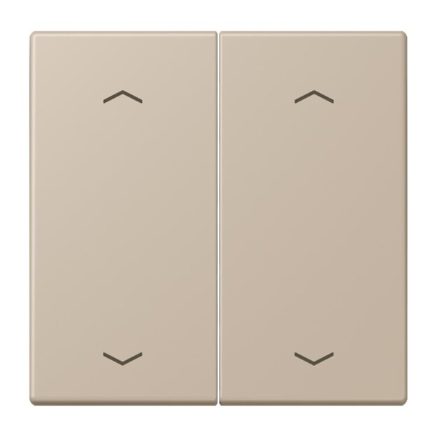 Jung LC102P243 Wippe mit Pfeilsymbolen für KNX Taster 2-fach (Duroplast lackiert) Ombre Naturelle Claire Les Couleurs® Le Corbusier