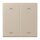 Jung LC102P243 Wippe mit Pfeilsymbolen für KNX Taster 2-fach (Duroplast lackiert) Ombre Naturelle Claire Les Couleurs® Le Corbusier