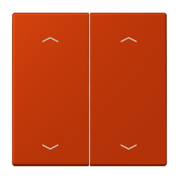 Jung LC102P244 Wippe mit Pfeilsymbolen für KNX Taster 2-fach (Duroplast lackiert) Rouge Vermillon 59 Les Couleurs® Le Corbusier