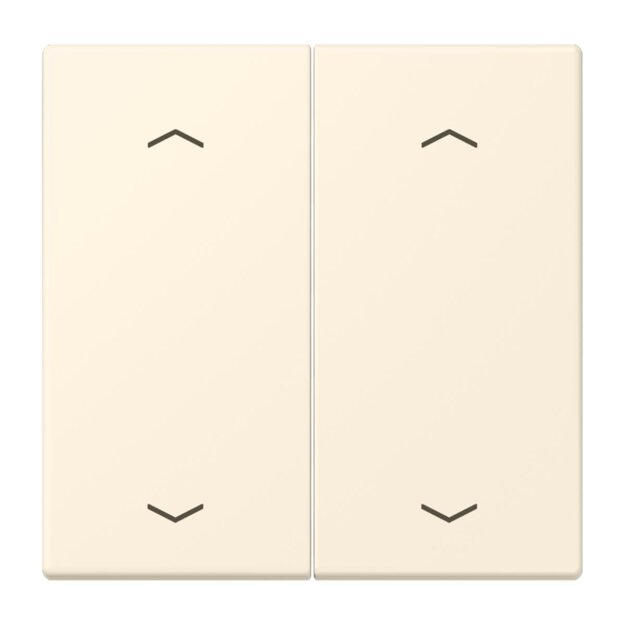 Jung LC102P245 Wippe mit Pfeilsymbolen für KNX Taster 2-fach (Duroplast lackiert) Blanc Ivoire Les Couleurs® Le Corbusier
