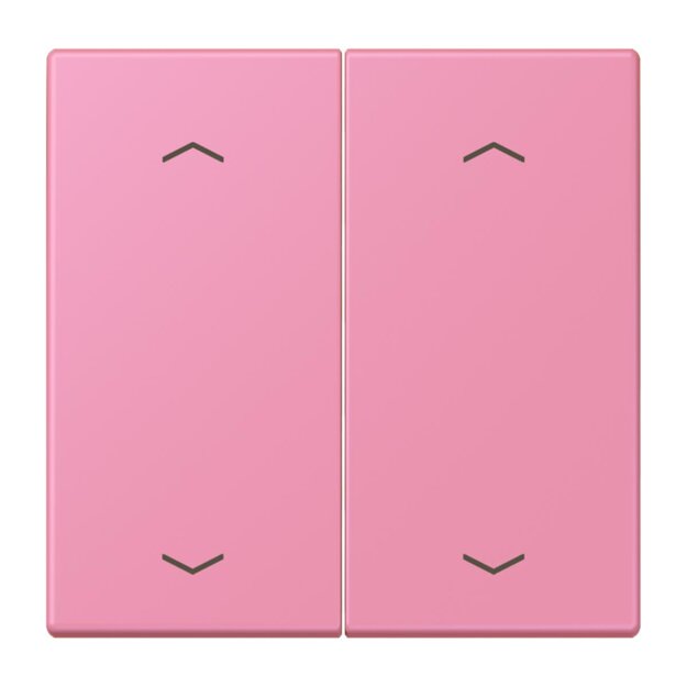 Jung LC102P246 Wippe mit Pfeilsymbolen für KNX Taster 2-fach (Duroplast lackiert) Rose Vif Les Couleurs® Le Corbusier