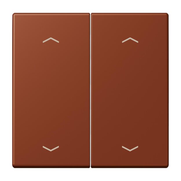 Jung LC102P247 Wippe mit Pfeilsymbolen für KNX Taster 2-fach (Duroplast lackiert) Terre Sienne Brûlée 59 Les Couleurs® Le Corbusier