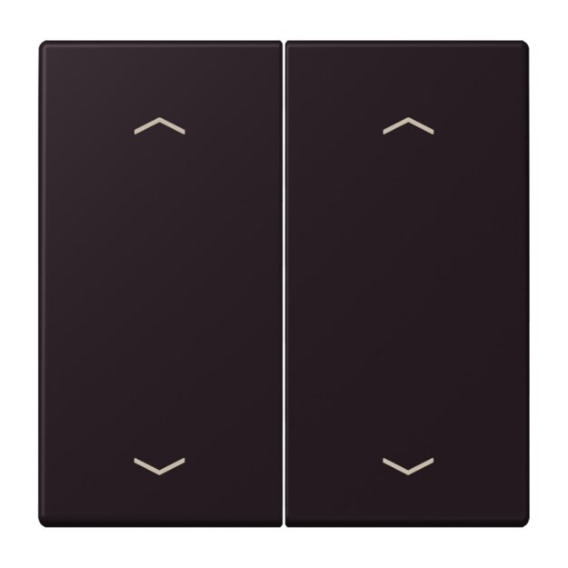 Jung LC102P248 Wippe mit Pfeilsymbolen für KNX Taster 2-fach (Duroplast lackiert) Noir DIvoire Les Couleurs® Le Corbusier