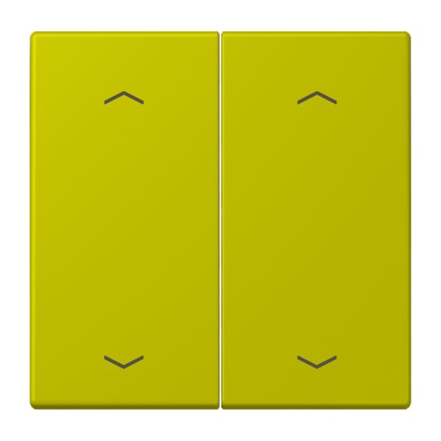 Jung LC102P249 Wippe mit Pfeilsymbolen für KNX Taster 2-fach (Duroplast lackiert) Vert Olive Vif Les Couleurs® Le Corbusier