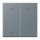 Jung LC102P251 Wippe mit Pfeilsymbolen für KNX Taster 2-fach (Duroplast lackiert) Gris 59 Les Couleurs® Le Corbusier