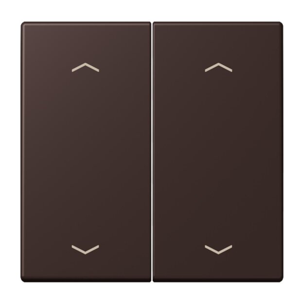 Jung LC102P252 Wippe mit Pfeilsymbolen für KNX Taster 2-fach (Duroplast lackiert) Terre D’Ombre Brûlée 59 Les Couleurs® Le Corbusier