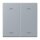 Jung LC102P257 Wippe mit Pfeilsymbolen für KNX Taster 2-fach (Duroplast lackiert) Gris Clair 59 Les Couleurs® Le Corbusier