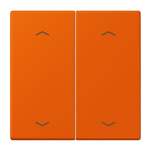 Jung LC102P260 Wippe mit Pfeilsymbolen für KNX Taster 2-fach (Duroplast lackiert) Orange Vif Les Couleurs® Le Corbusier