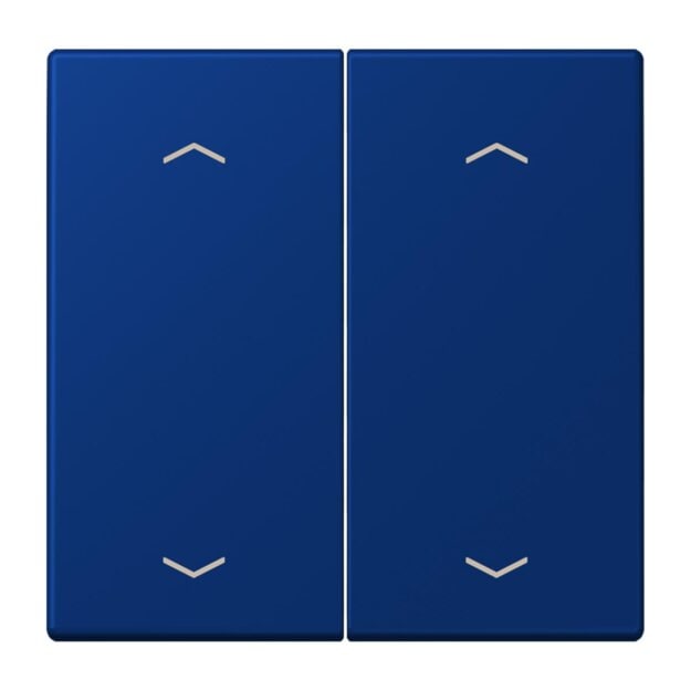 Jung LC102P261 Wippe mit Pfeilsymbolen für KNX Taster 2-fach (Duroplast lackiert) Bleu Outremer Foncé Les Couleurs® Le Corbusier