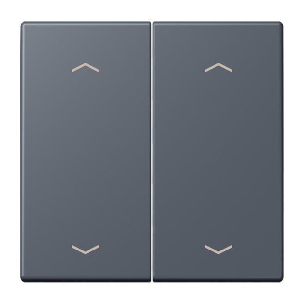 Jung LC102P262 Wippe mit Pfeilsymbolen für KNX Taster 2-fach (Duroplast lackiert) Gris Fonce 59 Les Couleurs® Le Corbusier