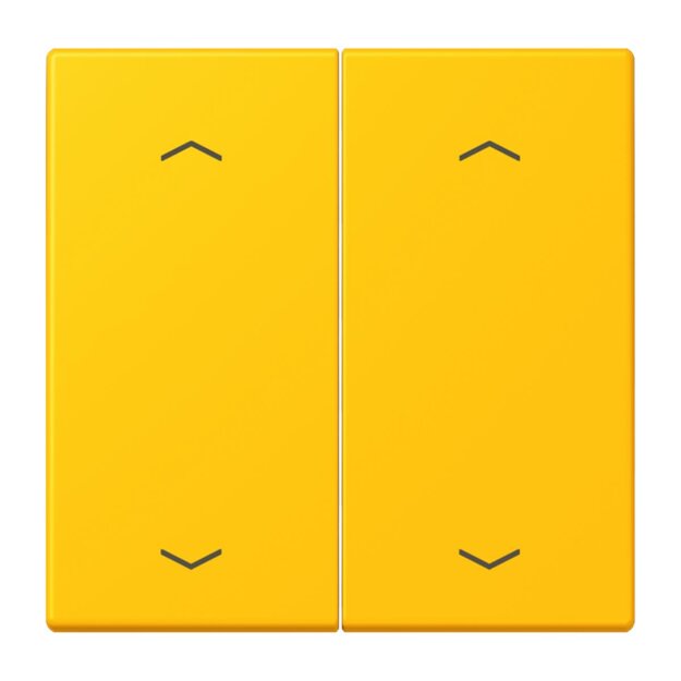 Jung LC102P263 Wippe mit Pfeilsymbolen für KNX Taster 2-fach (Duroplast lackiert) Le Jaune Vif Les Couleurs® Le Corbusier