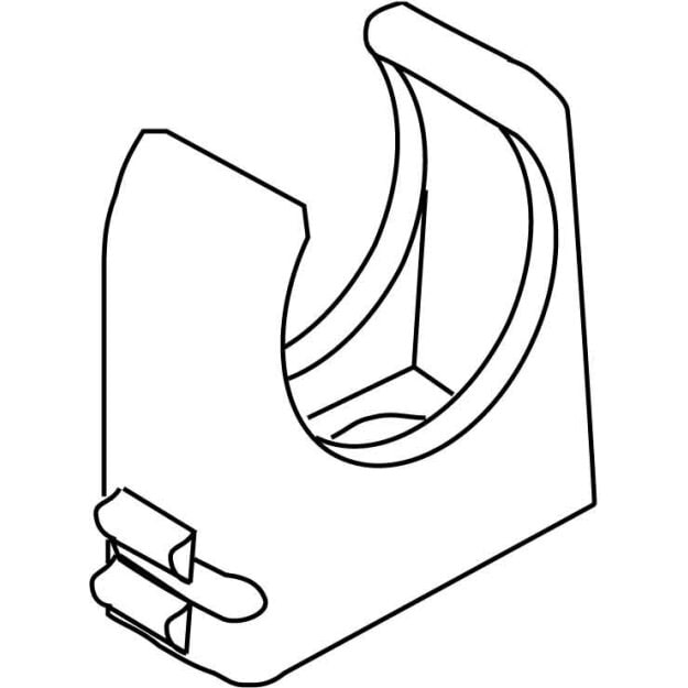 Kleinhuis 796.291 RO-CLIP-Rohrschelle M32 für Kabel-Ø 31-32 mm Kunststoff PP RAL 7035 Lichtgrau