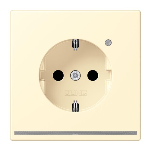 Jung LC1520-OLNW201 SCHUKO-Steckdose mit LED-Orientierungslicht Safety+ LC32001 (Duroplast lackiert) Blanc Les Couleurs® Le Corbusier