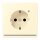 Jung LC1520-OLNW201 SCHUKO-Steckdose mit LED-Orientierungslicht Safety+ LC32001 (Duroplast lackiert) Blanc Les Couleurs® Le Corbusier