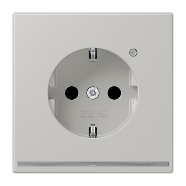 Jung LC1520-OLNW205 SCHUKO-Steckdose mit LED-Orientierungslicht Safety+ LC32013 (Duroplast lackiert) Gris Clair 31 Les Couleurs® Le Corbusier