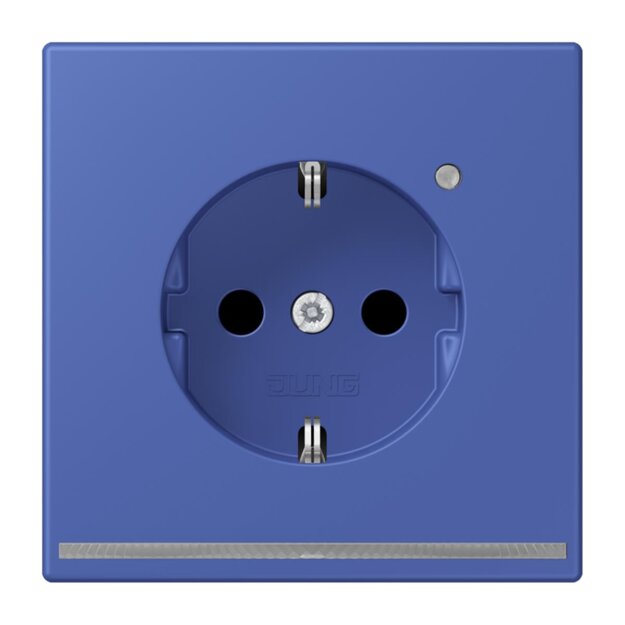 Jung LC1520-OLNW206 SCHUKO-Steckdose mit LED-Orientierungslicht Safety+ LC32020 (Duroplast lackiert) Bleu Outremer 31 Les Couleurs® Le Corbusier