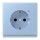 Jung LC1520-OLNW207 SCHUKO-Steckdose mit LED-Orientierungslicht Safety+ LC32021 (Duroplast lackiert) Outremer Moyen Les Couleurs® Le Corbusier
