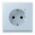 Jung LC1520-OLNW208 SCHUKO-Steckdose mit LED-Orientierungslicht Safety+ LC32022 (Duroplast lackiert) Outremerclair Les Couleurs® Le Corbusier