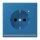 Jung LC1520-OLNW211 SCHUKO-Steckdose mit LED-Orientierungslicht Safety+ LC32030 (Duroplast lackiert) Bleu Céruléen 31 Les Couleurs® Le Corbusier