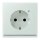 Jung LC1520-OLNW215 SCHUKO-Steckdose mit LED-Orientierungslicht Safety+ LC32034 (Duroplast lackiert) Céruléen Pale Les Couleurs® Le Corbusier