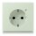 Jung LC1520-OLNW218 SCHUKO-Steckdose mit LED-Orientierungslicht Safety+ LC32042 (Duroplast lackiert) Vert Anglâis Pale Les Couleurs® Le Corbusier