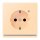 Jung LC1520-OLNW223 SCHUKO-Steckdose mit LED-Orientierungslicht Safety+ LC32060 (Duroplast lackiert) Ocre Les Couleurs® Le Corbusier