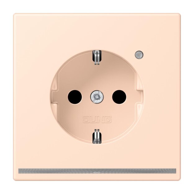 Jung LC1520-OLNW228 SCHUKO-Steckdose mit LED-Orientierungslicht Safety+ LC32091 (Duroplast lackiert) Rose Pâle Les Couleurs® Le Corbusier