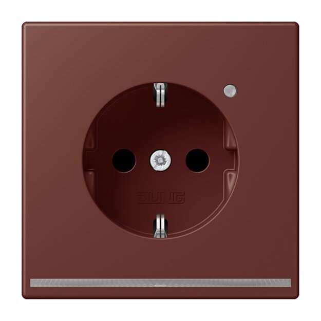 Jung LC1520-OLNW235 SCHUKO-Steckdose mit LED-Orientierungslicht Safety+ LC32120 (Duroplast lackiert) Terre Sienne Brûlée 31 Les Couleurs® Le Corbusier