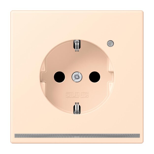 Jung LC1520-OLNW238 SCHUKO-Steckdose mit LED-Orientierungslicht Safety+ LC32123 (Duroplast lackiert) Terre Sienne Pâle Les Couleurs® Le Corbusier