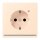 Jung LC1520-OLNW238 SCHUKO-Steckdose mit LED-Orientierungslicht Safety+ LC32123 (Duroplast lackiert) Terre Sienne Pâle Les Couleurs® Le Corbusier
