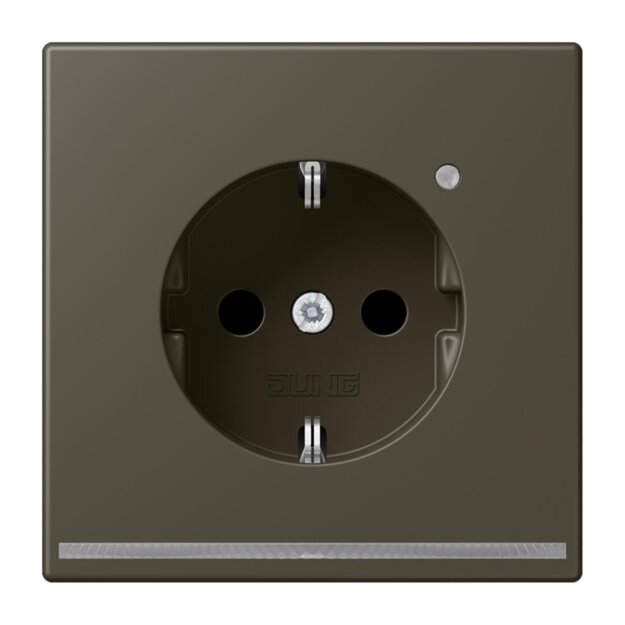 Jung LC1520-OLNW241 SCHUKO-Steckdose mit LED-Orientierungslicht Safety+ LC32140 (Duroplast lackiert) Ombre Naturelle 31 Les Couleurs® Le Corbusier