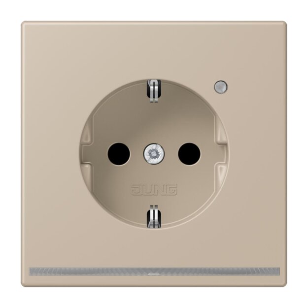 Jung LC1520-OLNW243 SCHUKO-Steckdose mit LED-Orientierungslicht Safety+ LC32142 (Duroplast lackiert) Ombre Naturelle Claire Les Couleurs® Le Corbusier
