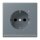 Jung LC1520-OLNW251 SCHUKO-Steckdose mit LED-Orientierungslicht Safety+ LC4320H (Duroplast lackiert) Gris 59 Les Couleurs® Le Corbusier