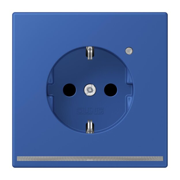 Jung LC1520-OLNW253 SCHUKO-Steckdose mit LED-Orientierungslicht Safety+ LC4320K (Duroplast lackiert) Bleu Outremer 59 Les Couleurs® Le Corbusier