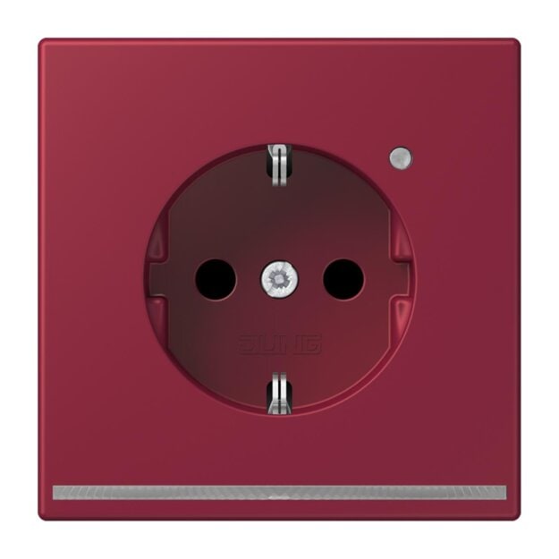 Jung LC1520-OLNW255 SCHUKO-Steckdose mit LED-Orientierungslicht Safety+ LC4320M (Duroplast lackiert) Le Rubis Les Couleurs® Le Corbusier