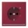 Jung LC1520-OLNW255 SCHUKO-Steckdose mit LED-Orientierungslicht Safety+ LC4320M (Duroplast lackiert) Le Rubis Les Couleurs® Le Corbusier