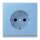 Jung LC1520-OLNW256 SCHUKO-Steckdose mit LED-Orientierungslicht Safety+ LC4320N (Duroplast lackiert) Bleu Céruléen 59 Les Couleurs® Le Corbusier