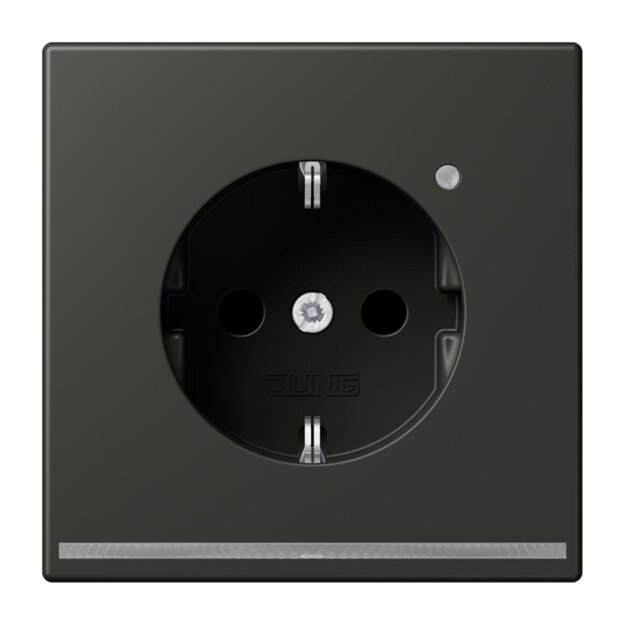 Jung LC1520-OLNW259 SCHUKO-Steckdose mit LED-Orientierungslicht Safety+ LC4320R (Duroplast lackiert) Ombre Naturelle 59 Les Couleurs® Le Corbusier