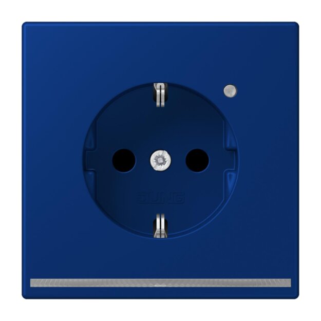 Jung LC1520-OLNW261 SCHUKO-Steckdose mit LED-Orientierungslicht Safety+ LC4320T (Duroplast lackiert) Bleu Outremer Foncé Les Couleurs® Le Corbusier