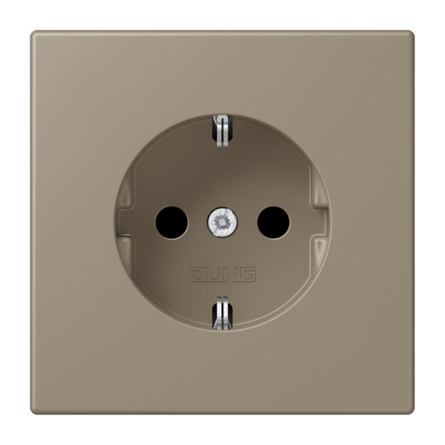 Jung LC1520242 SCHUKO-Steckdose LC32141 (Duroplast lackiert) Ombre Naturelle Moyenne Les Couleurs® Le Corbusier