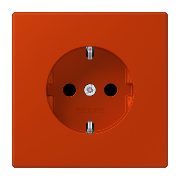 Jung LC1520244 SCHUKO-Steckdose LC4320A (Duroplast lackiert) Rouge Vermillon 59 Les Couleurs® Le Corbusier